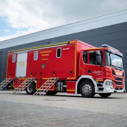 Sprüh-Dekontaminationsanlage - deconta GmbH - für Fahrzeuge / mobil