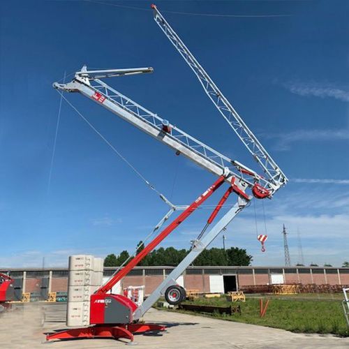 Festinstallierter Kran - 724 RB - FM GRU SRL - Schnellmontage / für Gebäudefassaden / hydraulisch