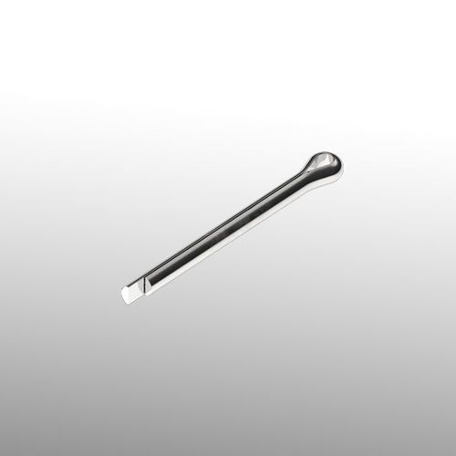 Geschlizter Stift - 720 / 90827 - Tecom - Edelstahl / für Steckdose
