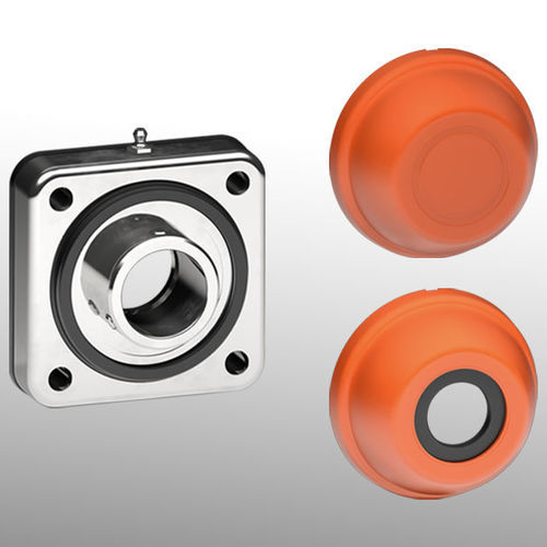 PP-Gehäuselager - UCF/CXA series - Tecom - NBR / vernickeltes Messing / Edelstahl