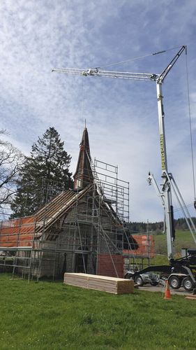 Mobiler Kran - VD Grues - Teleskop / für Baustelle / elektrisch