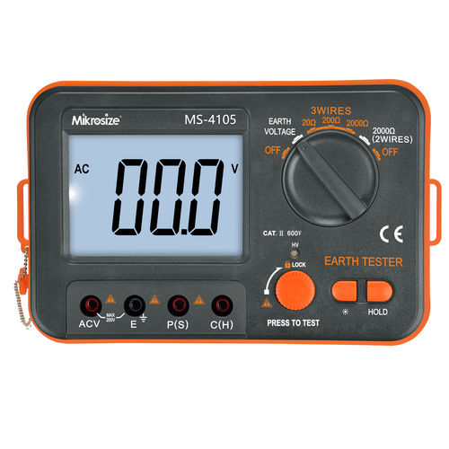 Erdungswiderstand-Messinstrument - MS-4105  - Mikrosize - tragbar / mit Display / manuell