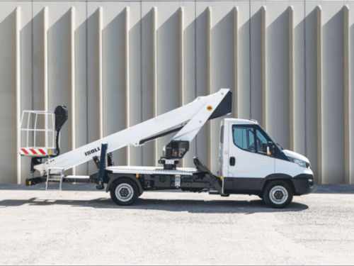 LKW-montierte Teleskoparbeitsbühne - PT 200 HE-H - KLUBB - Gas / für Außenbereich