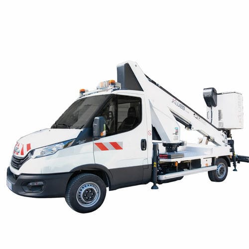 LKW-montierte Teleskoparbeitsbühne - PT160E - KLUBB - Gas / für Außenbereich / für LKW