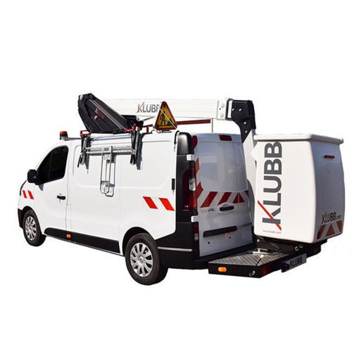 Gelenkarbeitsbühne auf Transporter - KL21B - KLUBB - batteriebetrieben / für Außenbereich / kompakt