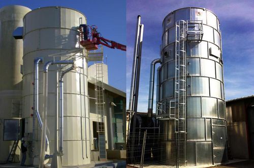 Silo mit flachem Boden - GIRARDEAU SAS - für Luft / für Filtriereinheit / Metall