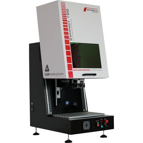 Maschine zum Gravieren und Markieren / Laser - Compact 100 - SPIROLA Elektronik GmbH - Metall / zur Schilder-Beschriftung / für Data-Matrix