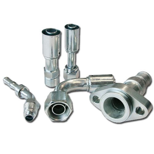 Hydraulikanschluss - 52 - Burgaflex BV - Crimp / rechtwinkelig / Edelstahl