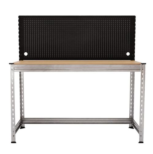 Metallwerkbank - W.S. Worldwide Shelving GmbH - mit Lochwand / für schwere Lasten