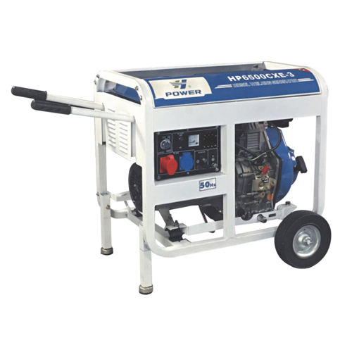 Diesel-Stromaggregat - HP6500CXE-3 - ANHUI H-POWER MACHINERY CO., LTD. - einphasig / dreiphasig / 50 Hz