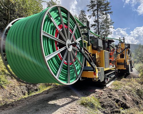 Grabenfräse für Drainage - BETEK GmbH & Co. KG - auf Raupen
