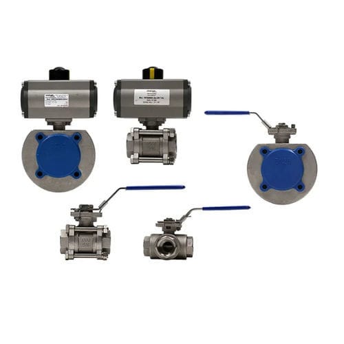 Kugelventil - AFSSFDVOTM - air fluid solutions - Hebel / pneumatisch / elektrisch