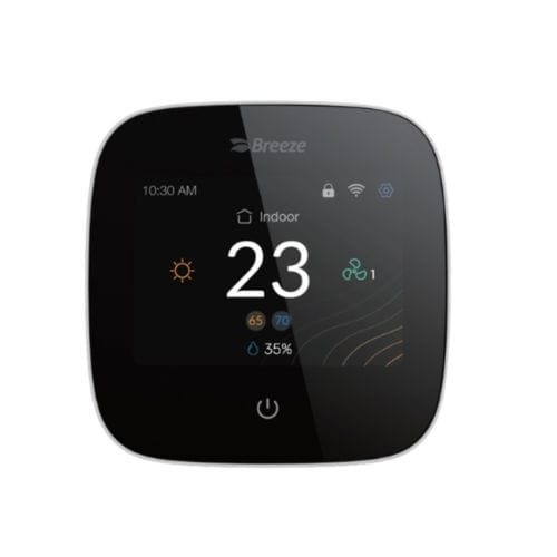 Thermostat für Gebläsekonvektor - BC108W-4DM - Beijing Breeze Technology Co.,Ltd - programmierbar / für Oberflächenmontage / 230 V AC
