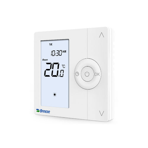 Programmierbarer Thermostat - BC203 - Beijing Breeze Technology Co.,Ltd - wandmontiert / mit frontbündiger Membran / für Oberflächenmontage
