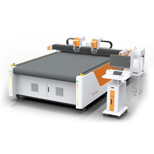 Schneidemaschine mit oszillierender Säge - HTY - Jinan Red Sun CNC Equipment Co., Ltd. - mit Ausstecher / für Textil / für Dichtung