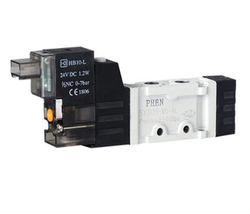 Direktgesteuertes Magnetventil - SY - Ningbo Phen Automation Co., Ltd - 5-Wege / Luft / Steuerung
