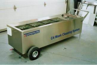 Ultraschall-Reinigungsanlage - C4 - CONCEPTECH INC - für Gasmaske / mobil