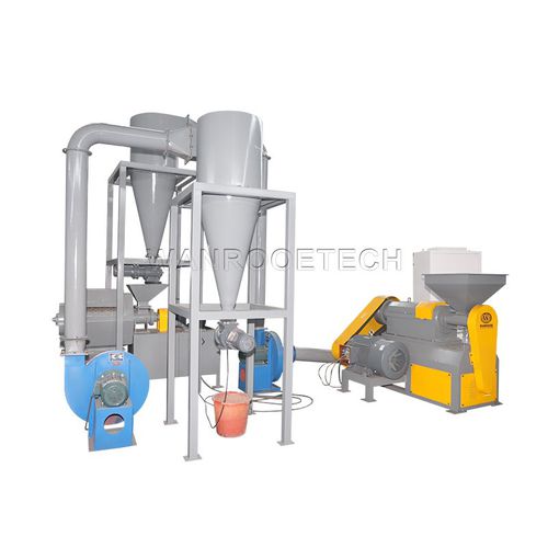Mühle für Reifen - PNRP series - WANROOE-TECH - für Abfallprodukte / Zyklon / vertikal