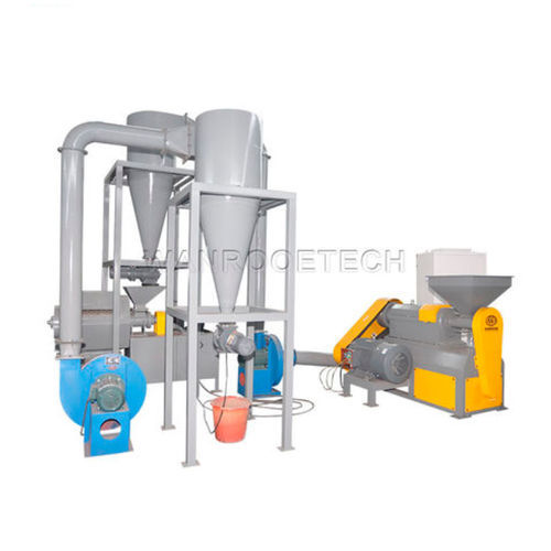 Recycling-Anlage / für Bauschutt - 300 - WANROOE-TECH - abgenutzte Reifen / mit Granulierung / durch Mahlen