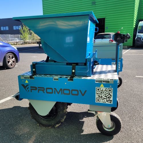 Selbstkippender Behälter / für Müll - ProMoov module benne - FreeMoov - für Sand / für schwere Lasten / automatisch