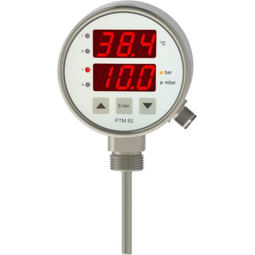 Thermometer mit LED-Display - PTM82 - Nöding Messtechnik - °C / mit Analogausgang / hygienisch