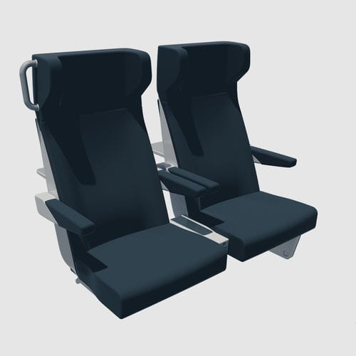 Standarder Zug­sitz - Intercity Rail - COMPINFAINSA - für stadt-zu-stadt-züge / Schaumstoff / doppeltes