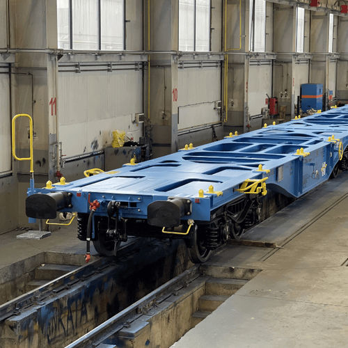 Transporter auf Rädern - Sggmrss 90` - Kolowag - Plattform / für Container