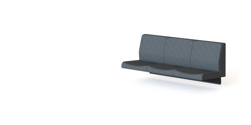 Klassisch-Zugsitz - RECARO rail - für U-Bahnen / Schaumstoff / lange Reihe