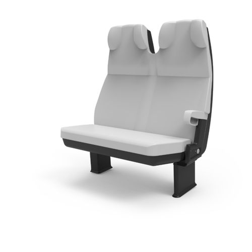 Standarder Zug­sitz - M7 - Khrome - für S-Bahnen / Schaumstoff / doppeltes