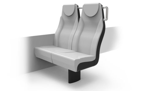 Standarder Zug­sitz - EXO-CRRC - Khrome - für S-Bahnen / Doppelstockzug / Schaumstoff