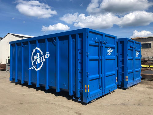 Stahlmüllbehälter - HLR series - Ecopress group - für vertikale Beladung / für städtische Produkte / verriegelbar