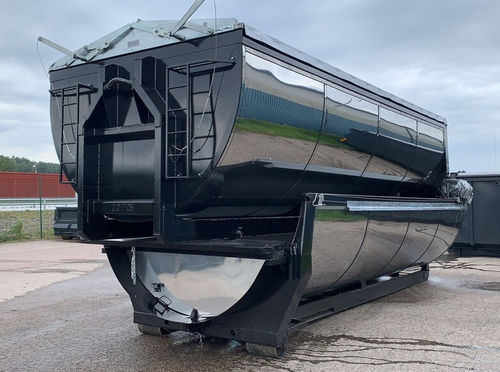 Traktormontierter Dumper - AC17 - Ecopress group - hydraulisch / mit Heckentladung / knickgelenkt