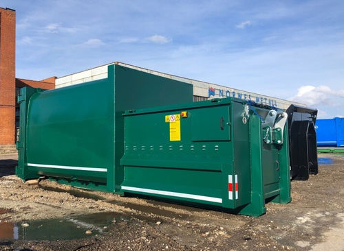 Kartonmüllpresse - EMC MEGA - Ecopress group - mobil / hydraulisch / Seitenlader
