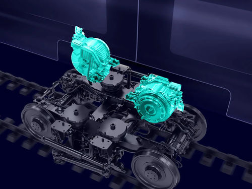 Asynchron-Eisenbahntraktionsmotor - MoComp  - Siemens Mobility - dreiphasig / selbstkühlend / an der Vorderseite aufgehängt
