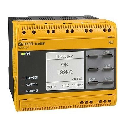 Isolationsüberwachungsgerät für Dreiphasensystem - ISOMETER® iso685-…-B series - BENDER GmbH & Co KG - Mittelspannung / für AC-Netz / AC/DC