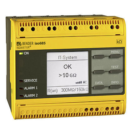 Isolationsüberwachungsgerät für AC-Netz - ISOMETER® isoHR685W - BENDER GmbH & Co KG - AC/DC / DC / Modbus