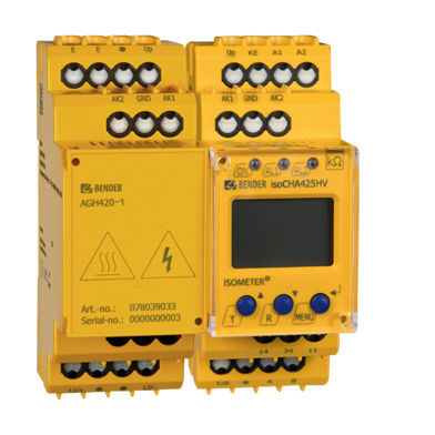DC-Isolationsüberwachungsgerät - ISOMETER® isoCHA425HV - BENDER GmbH & Co KG - RS485 / Modbus RTU