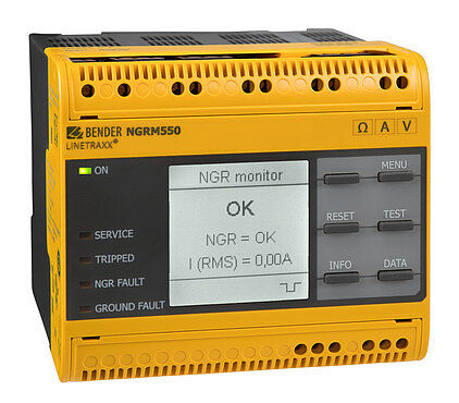Erdungswiderstands-Überwachungssystem - LINETRAXX® NGRM550 - BENDER GmbH & Co KG - für Transformatoren / Ethernet / IP