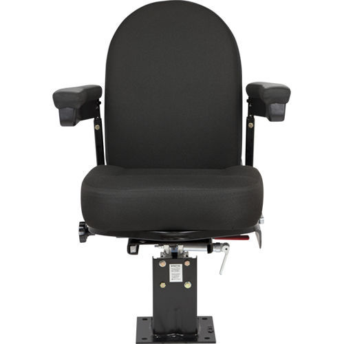 Schwarzer Lokführersitz - 3300 series - BAULTAR SEATING SOLUTIONS - für Frachten / umweltfreundlich / ergonomisch