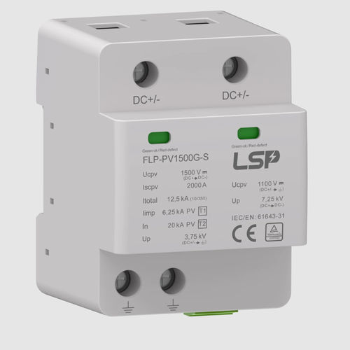 Überspannungsableiter Typ 1+2 - FLP-PV1500G-S - LSP - Gasentladung / Varisto / DC