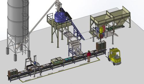 Produktionsanlage für Betonprodukte - Rometa S.A. - für Baustellen