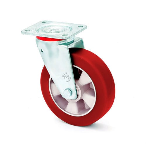 Laufflächen-Rad - LVS/MPA/125/54/K – 450 kg - MARBA - Aluminium / Polyurethan / für Rundkabel