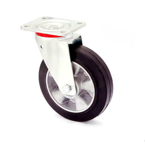 Laufflächen-Rad - LCW/F3/100/K – 150 kg - MARBA - Schwarzgummi / Kugel / für Platten