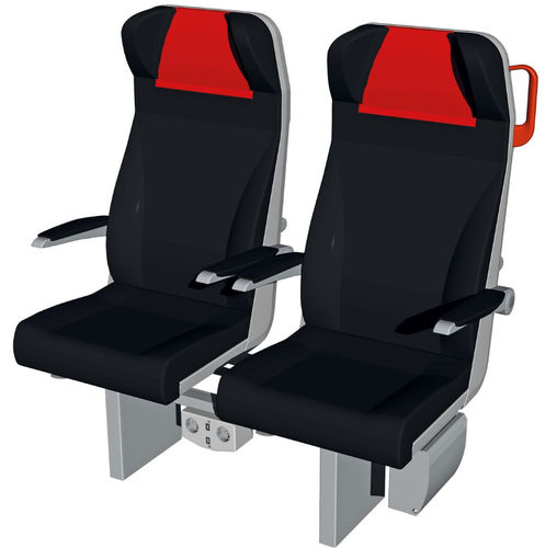 Erste klasse Zug­sitz - Rubin - ŽOS 4 TRAINS - Leder / Einfach