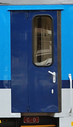 Faltbare Eisenbahntür - ŽOS 4 TRAINS - druckluftbetriebene / für Regionalzüge / für Eingang