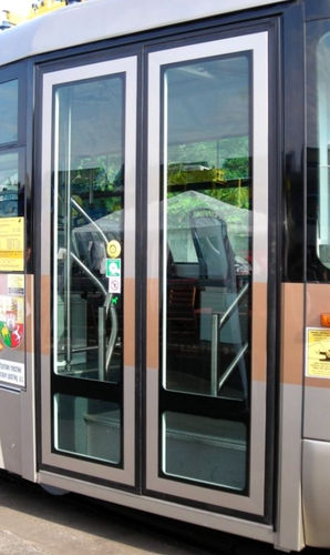 Einflügelige Eisenbahntür - ŽOS 4 TRAINS - elektrisch / für Straßenbahnen / für Eingang