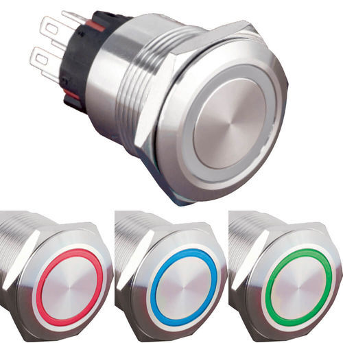IK09-Drucktaster - CBP22-2CM-RGB series - Lettel - IP65 / vandalismussicher / 2NO/NF