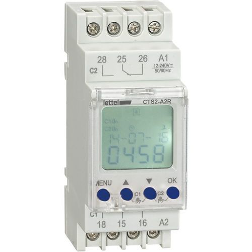 Digitaler Zeitschalter - CTS2-A2R - Lettel - integrierter astronomischer Uhr / für DIN-Schiene