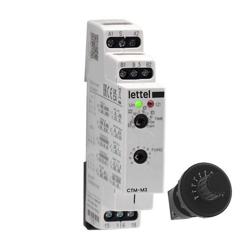 Elektronisches Zeitrelais - CTM-M3 - Lettel - für DIN-Schiene / programmierbar / einstellbar