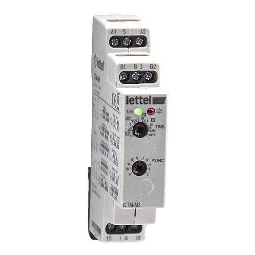 Analoges Zeitrelais - CTM-M3R - Lettel - Zeitverzögerung / für DIN-Schiene / programmierbar